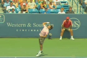 Federer’s Serve Locations: 1st Serve Ad Court