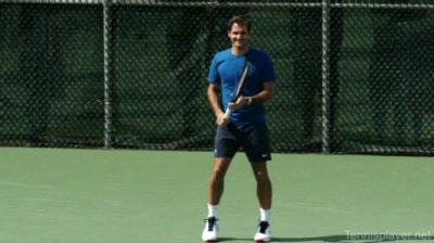 Roger Federer’s Warm Up
